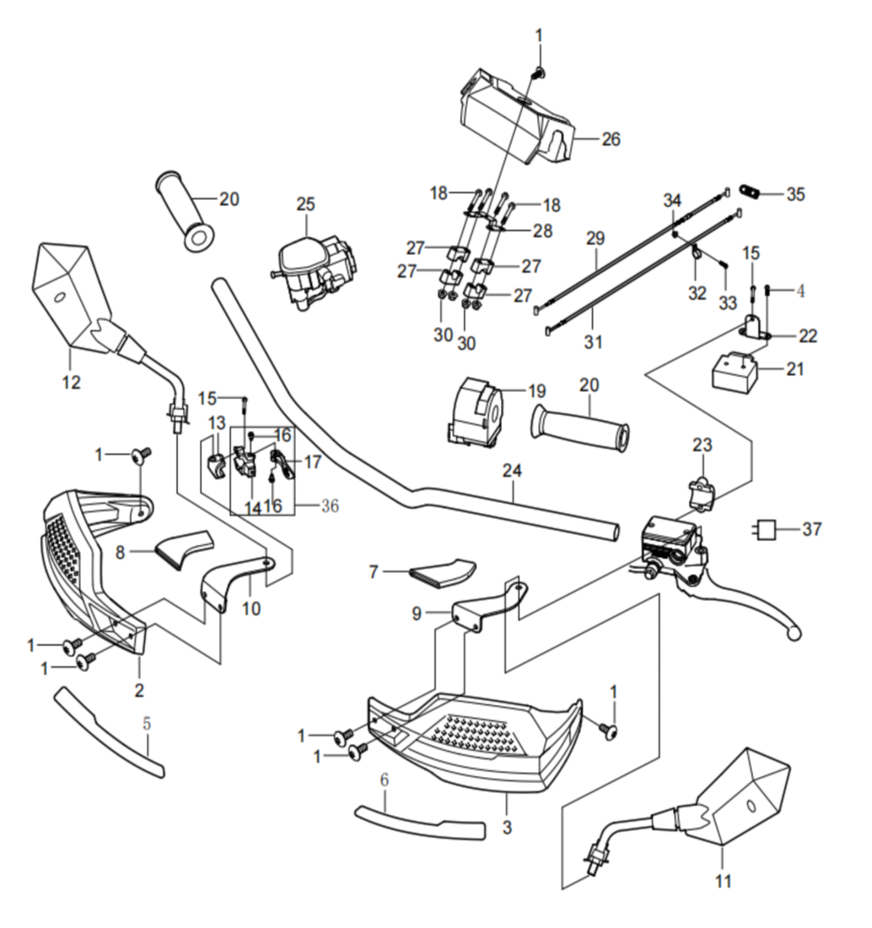 DIAGRAM 2025 AODES HANDLEBAR F05