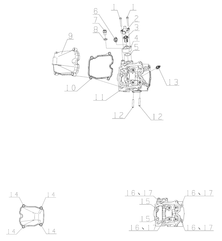 DIAGRAM 2025 AODES CYLINDER HEAD COMPONENTS E01