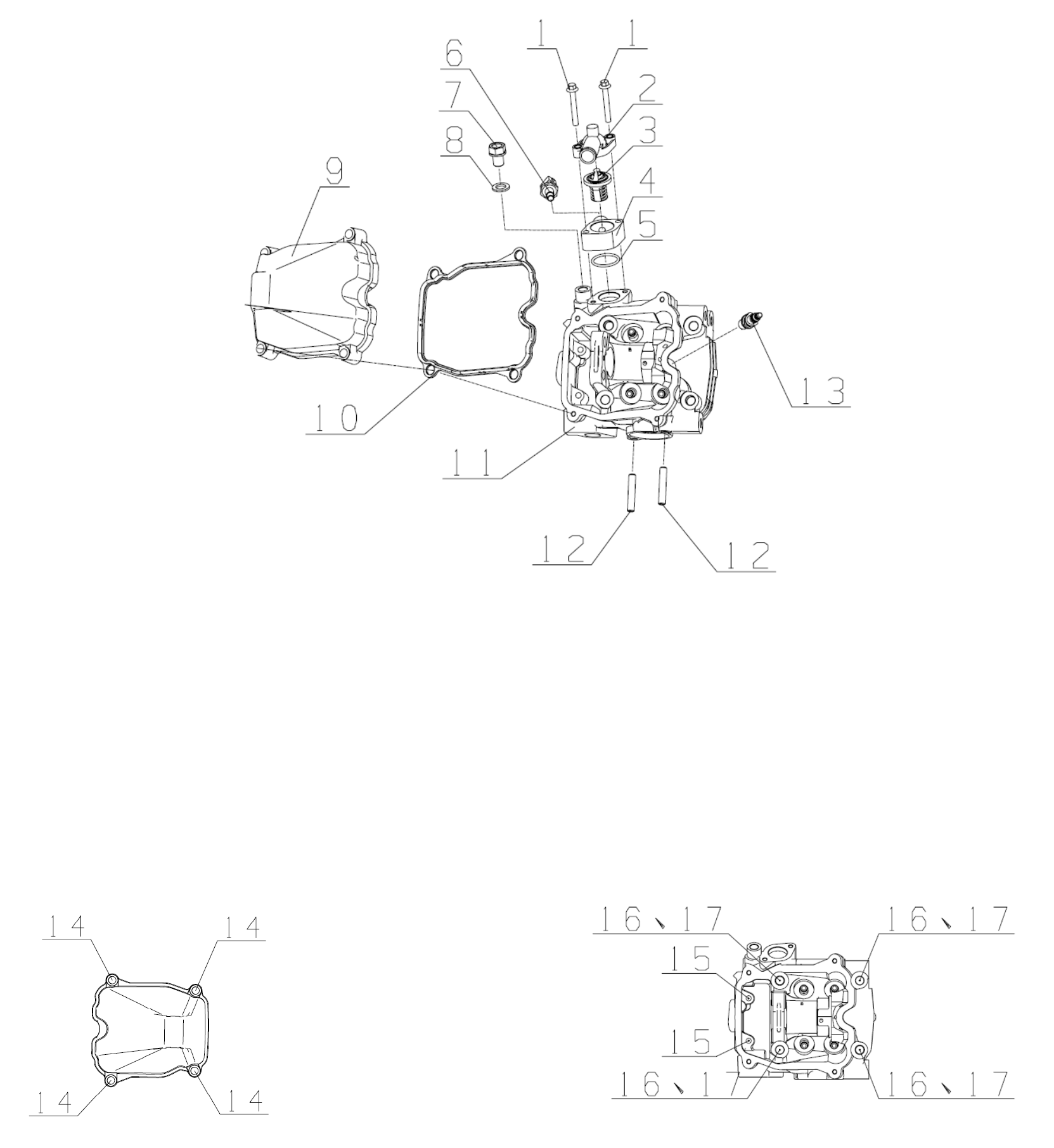 DIAGRAM 2025 AODES CYLINDER HEAD COMPONENTS E01