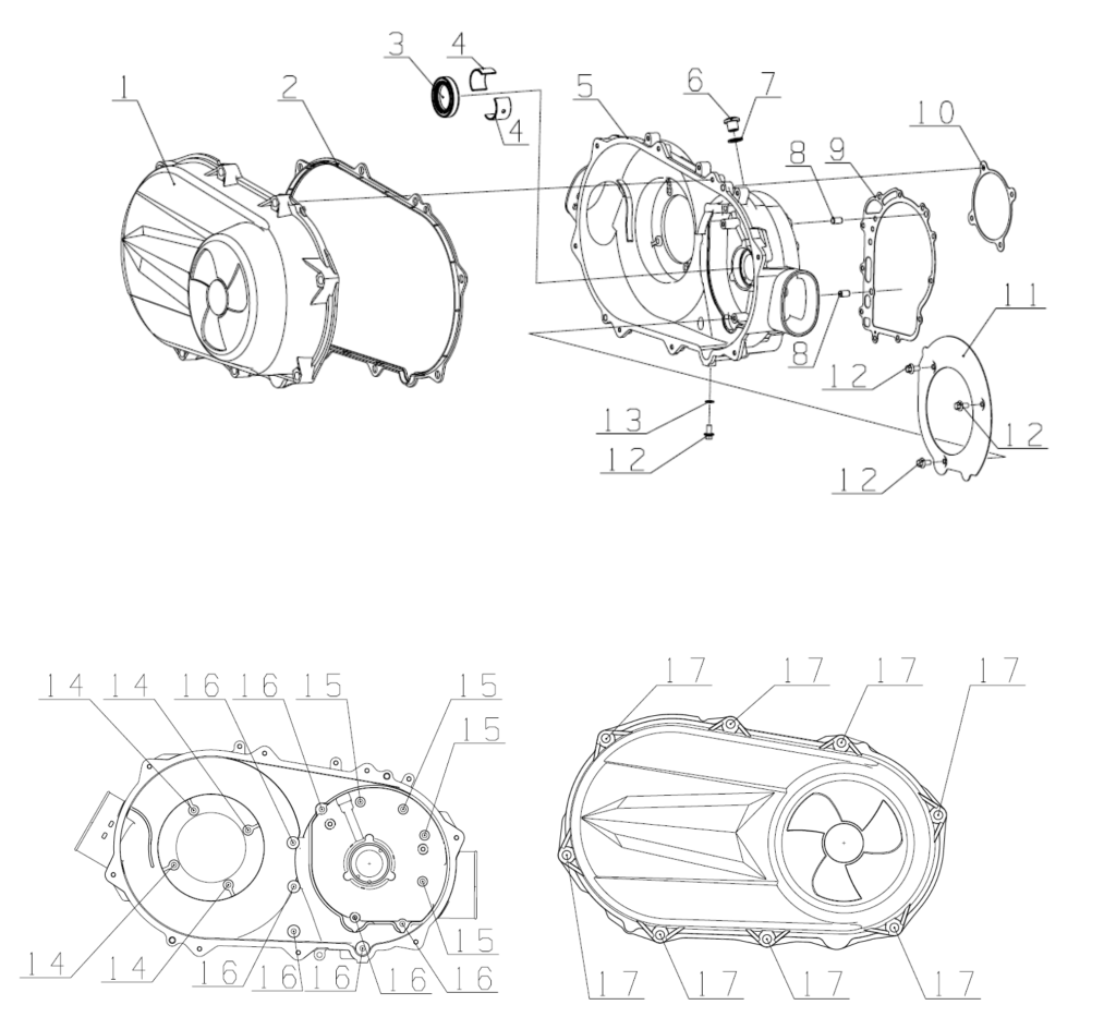 DIAGRAM 2025 AODES RIGHT CRANKCASE COVER E04