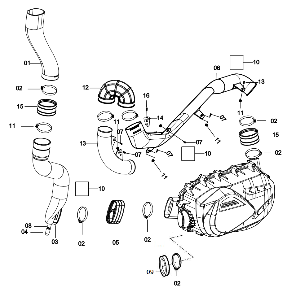 DIAGRAM 2025 AODES CVT INTAKE&EXHAUST SYSTEM F11
