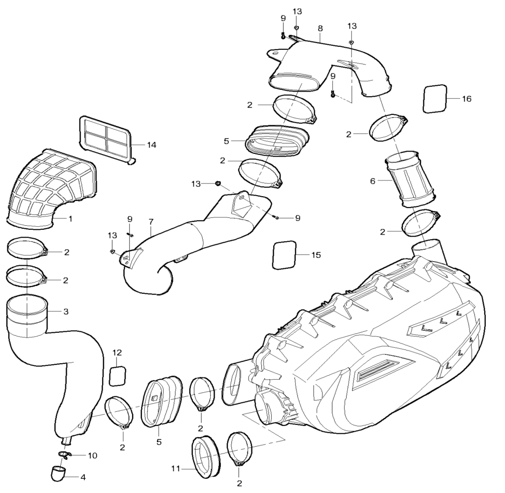 DIAGRAM 2025 AODES CVT INTAKE&EXHAUST SYSTEM F11