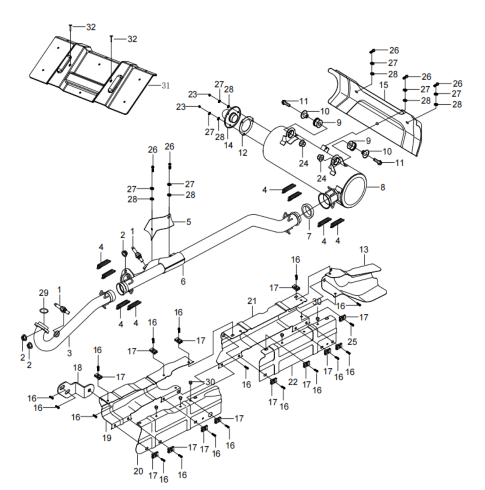 DIAGRAM 2025 AODES EXHAUST SYSTEM F14