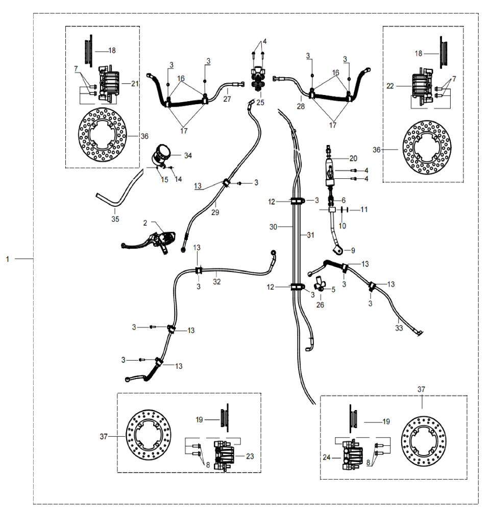 DIAGRAM 2025 AODES BRAKING SYSTEM F11