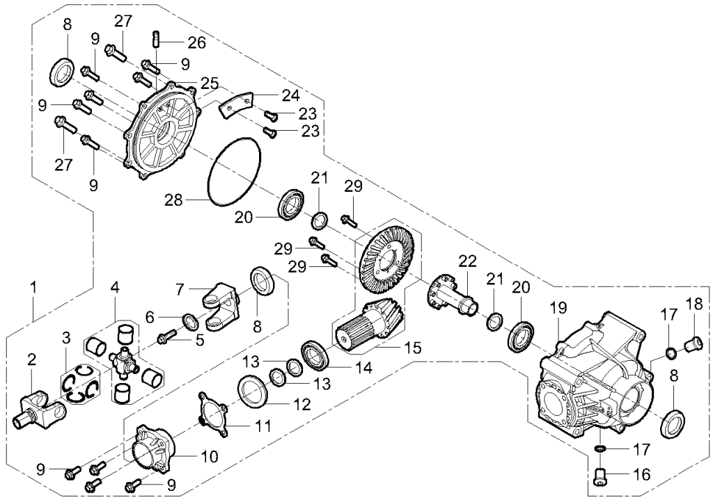 DIAGRAM 2025 AODES REAR DIFFERENTIAL F25
