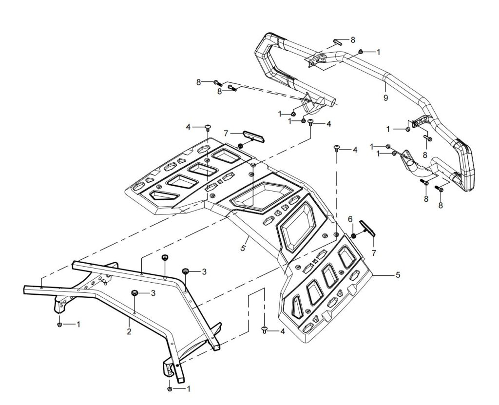 DIAGRAM 2026 AODES REAR RACKS&REAR BUMPER F22