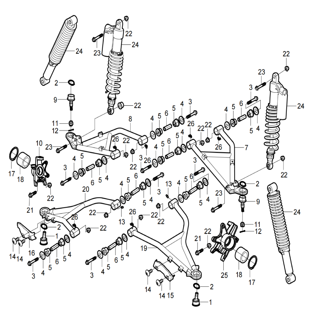 DIAGRAM 2026 AODES FRONT SUSPENSION SYSTEM F03